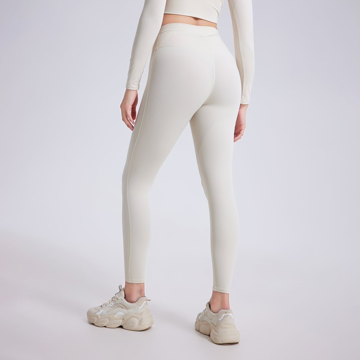 No Embarrassment Line High Waist Pleated Pocket Cloud Feeling Yoga Pants