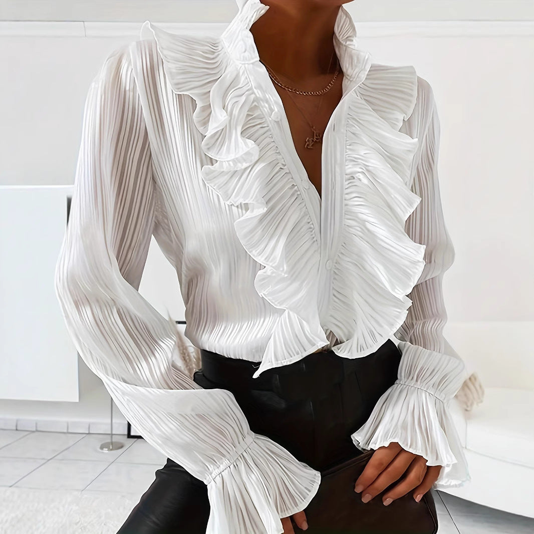 Women's Solid Color Casual Top Shirt