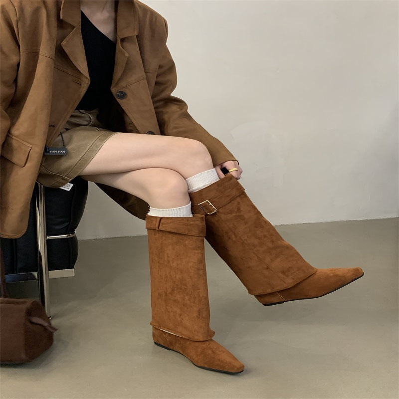 New Chunky Heel Short Autumn And Winter Boots Children