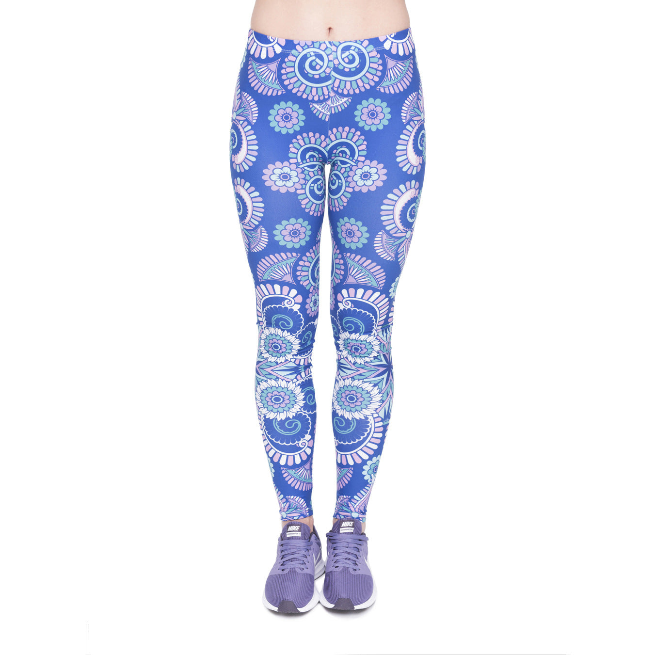 Digital printed cropped trousers