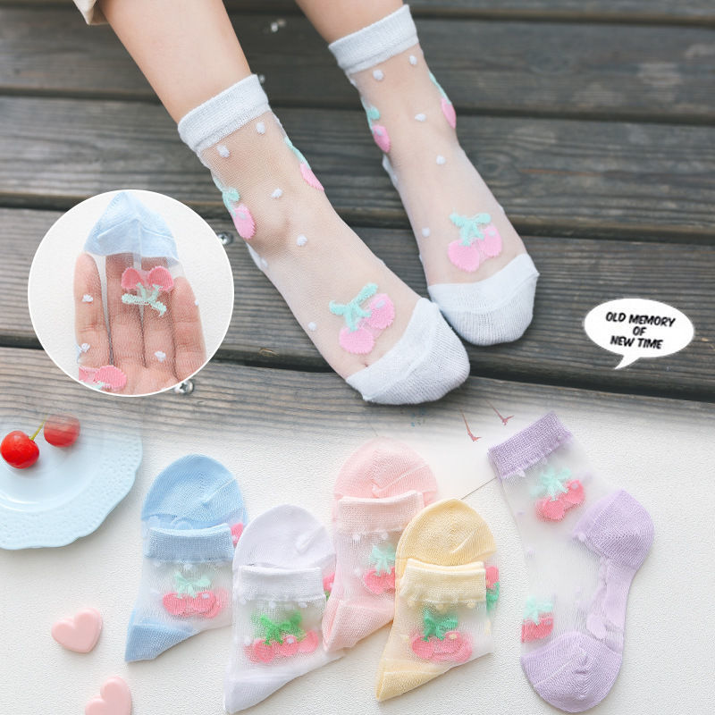 Summer Thin Breathable Ankle Transparent Stockings