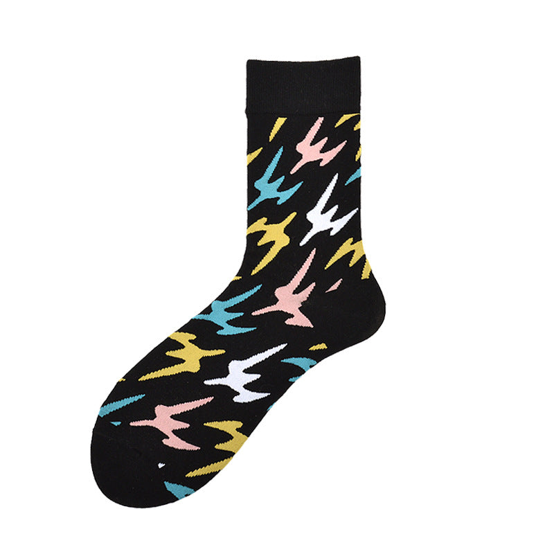 Creative Couple Cotton Mid-high Socks
