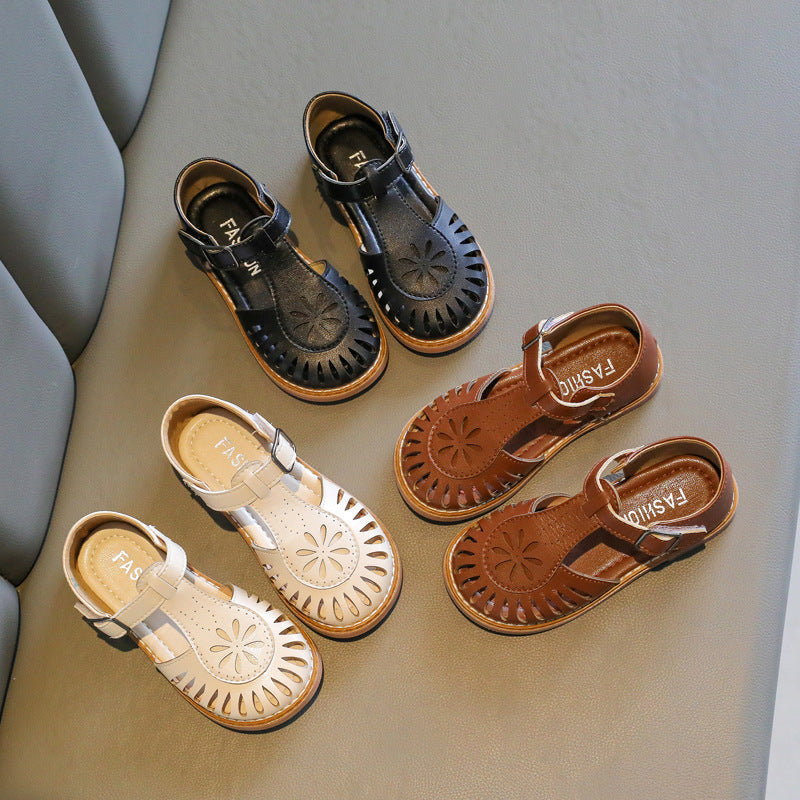 Children's Cutout British Soft Sole Sandals