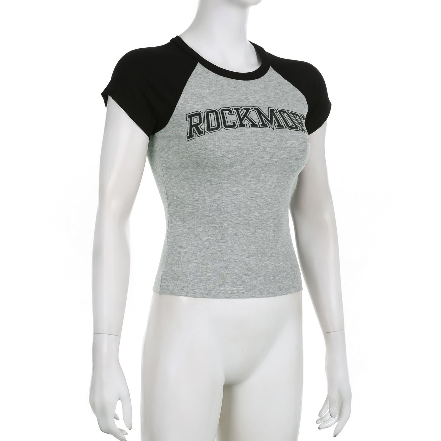 Spicy Girls' Tight-fitting Short Knitted Top With Exposed Navel