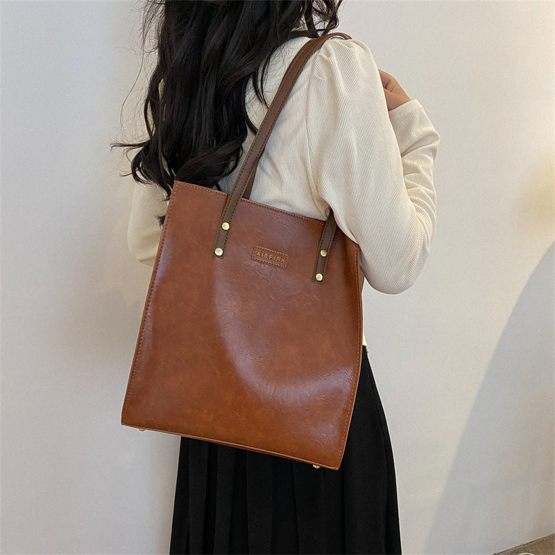 Western Style All-matching Shoulder Bag Portable Tote Bag