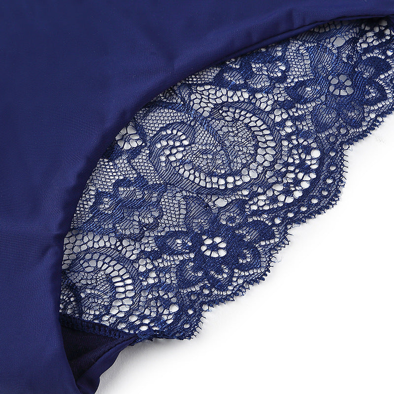 Women's Fashion Solid Color Seamless Lace Panties