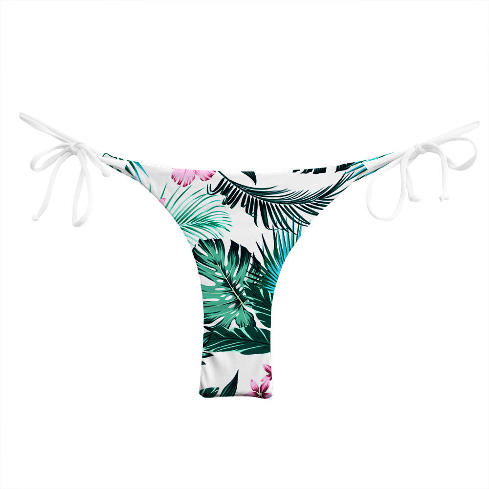 Women's Fashion Printed Lace Up Swimming Trunks