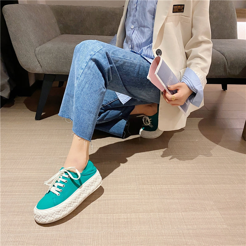 All-match Two-piece Platform Loafers