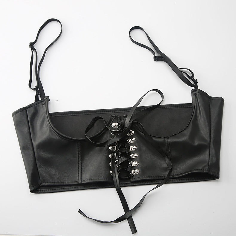 French Style European And American Fried Street Dark Girl Wrapped Chest Strap Waist Seal
