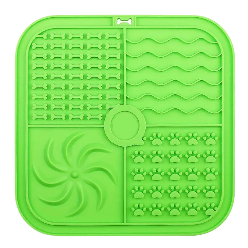 Bottom Suction Cup Non-slip Silicone Pet Slow Food Mat