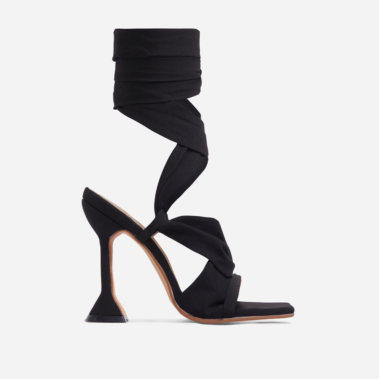 Women's White, Purple, Black And Green Four-color Stiletto Strap High-heel Sandals
