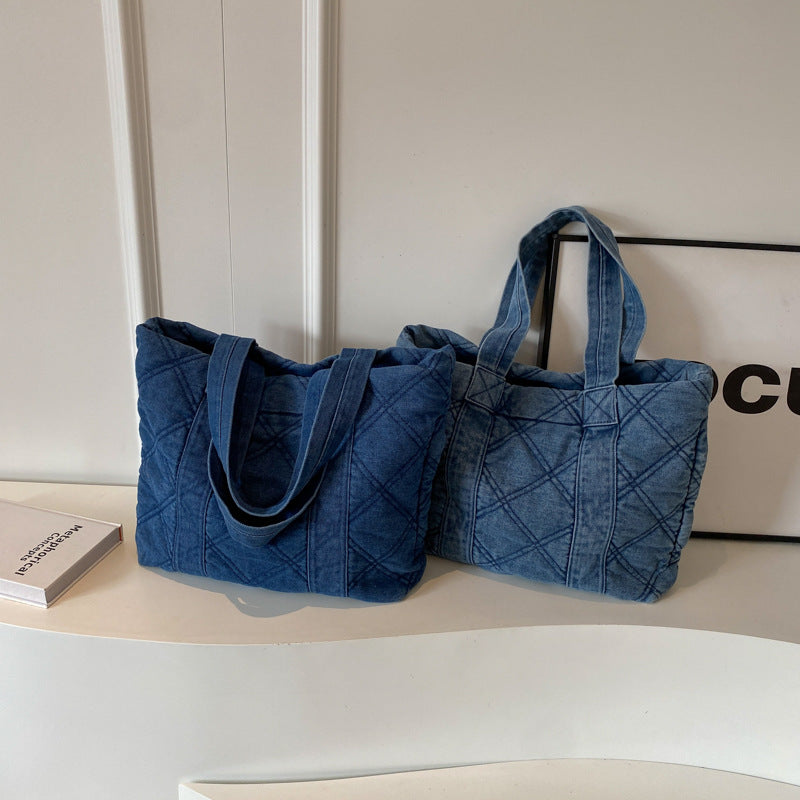 College Students Class Tote Capacity Casual All-match Down Lightweight Commuter Bag