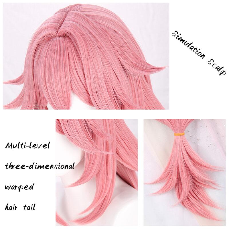 Wig Simulation Solid Color Scalp Warped On Both Sides