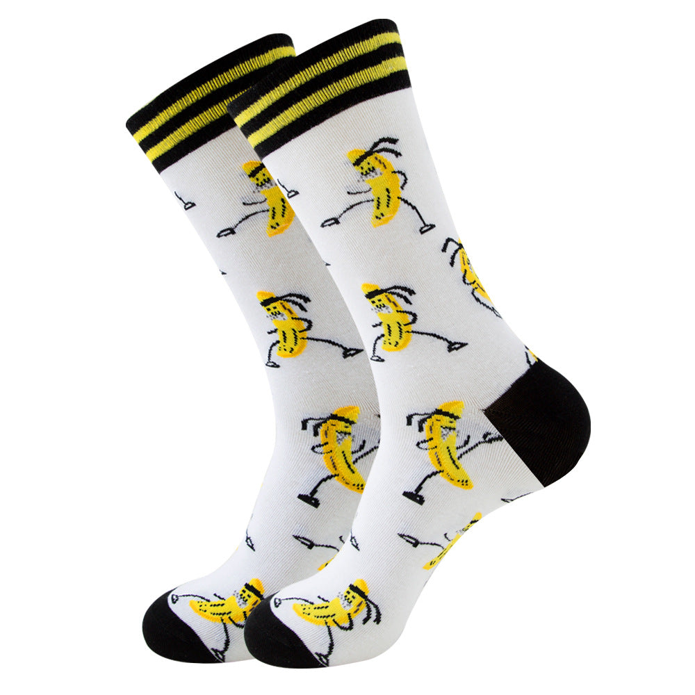Geometric Fruit Women Socks Street Trend