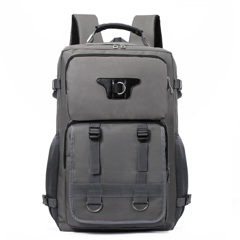 Men's Multi-functional Canvas Backpack With Large Capacity