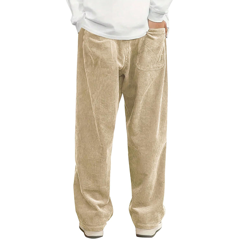 Men Loose-Fit Drawstring Pocket Trousers