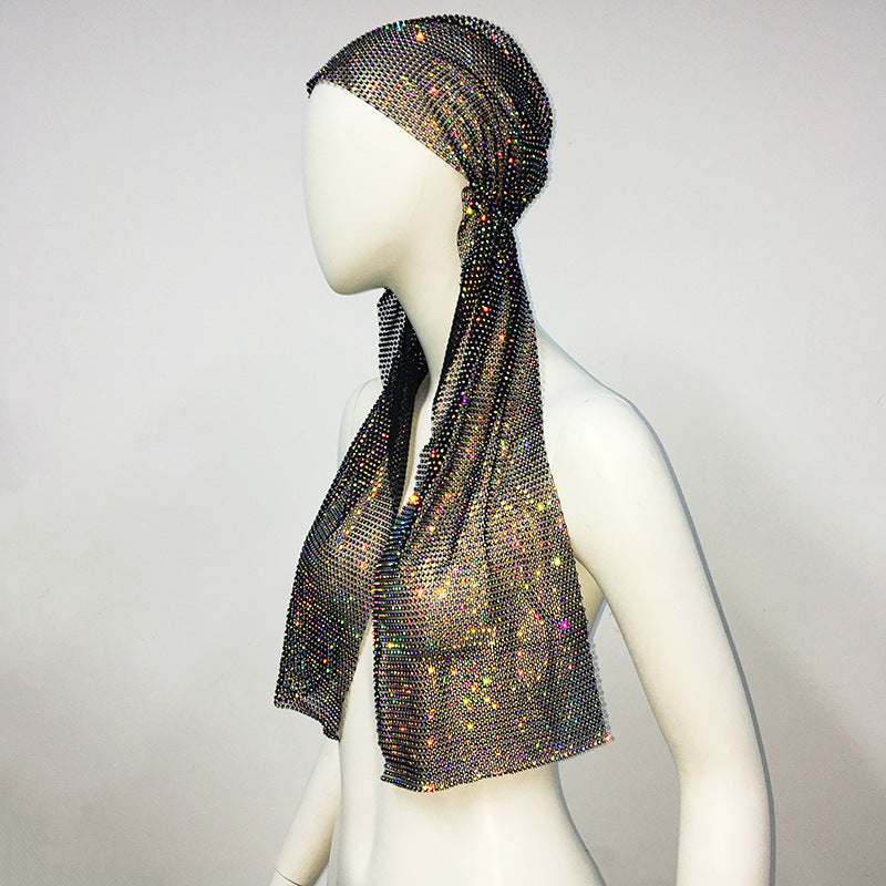Ladies Stretch Rhinestone Pirate Hat  Accessories
