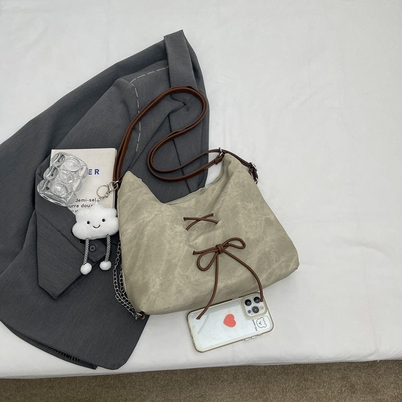 Retro Denim Bag Women's Large Capacity Shoulder Messenger Bag Versatile Backpack