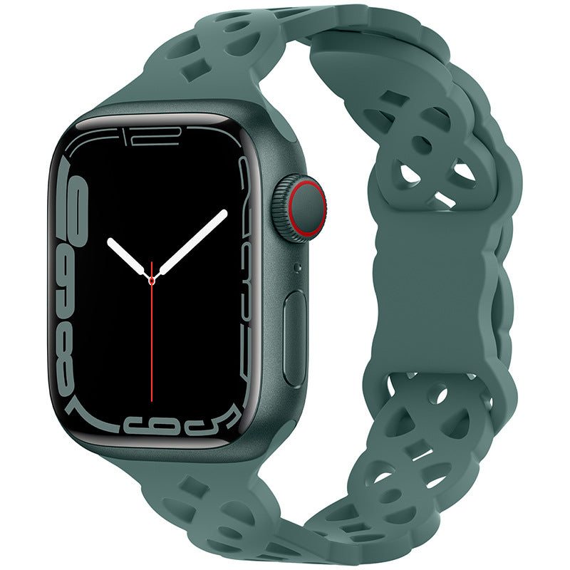 Cat's Eye Hollow Silicone Watch Strap