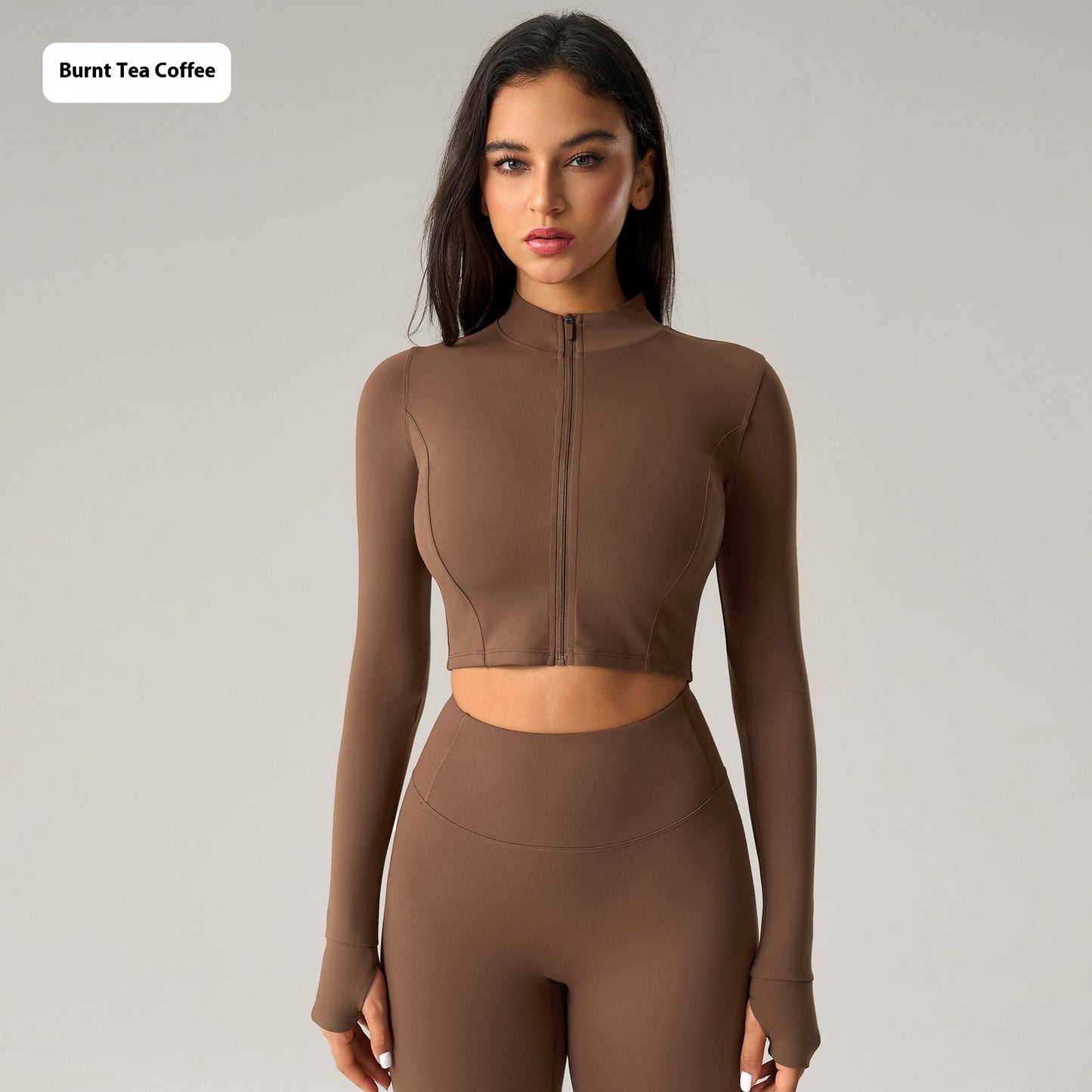 European And American Skinny Short Zipped Sports Coat Women