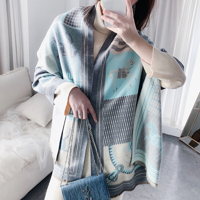 Women's Double Face Cashmere Scarf