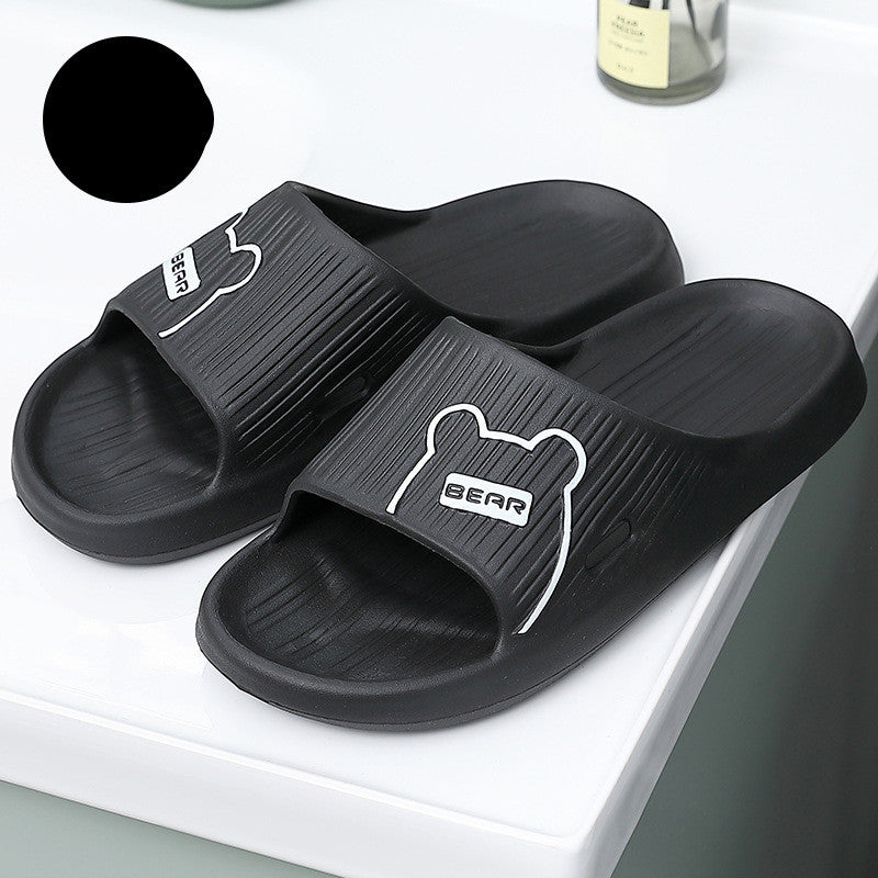 Thick-soled Bathroom Indoor Couple Home Slippers