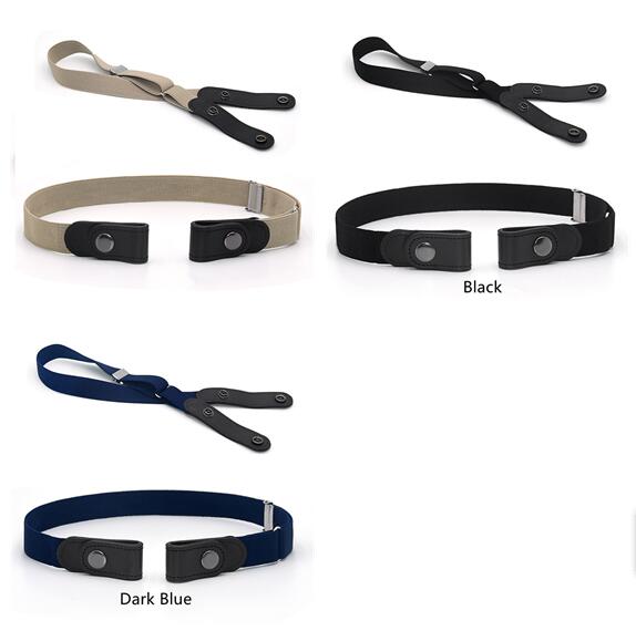 Jeans Belt Seamless Elastic Without Buckle All-match Lazy Belt