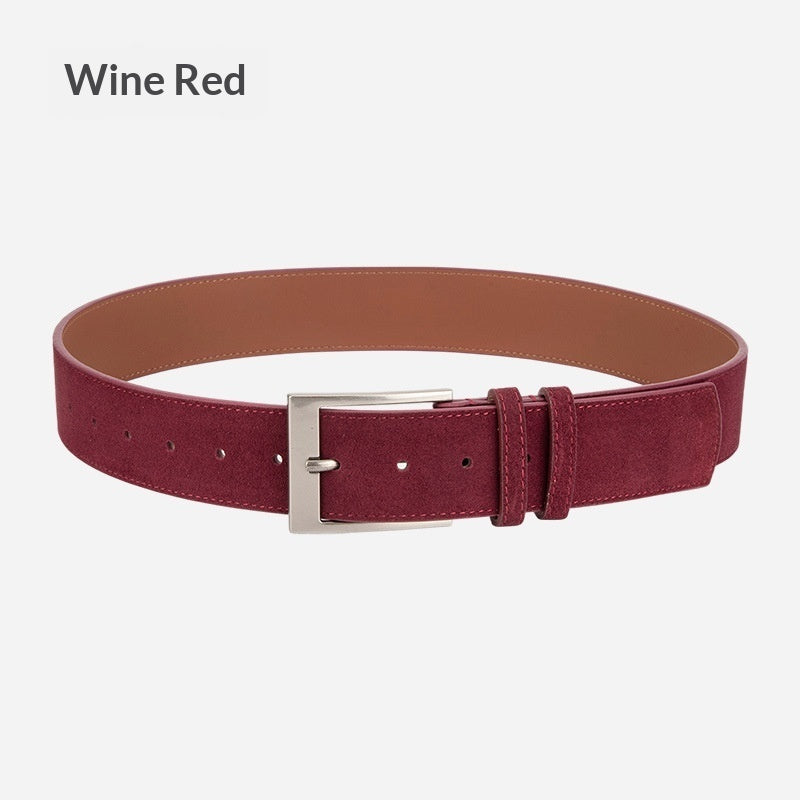 Womens Niche Style Decorative Dress Pants Belt Korean Style Genuine Leather Waist Belt