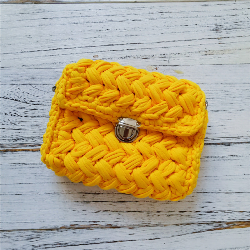 Håndlavet Crossbody Hæklet Taske Lille Parfume Strikketaske