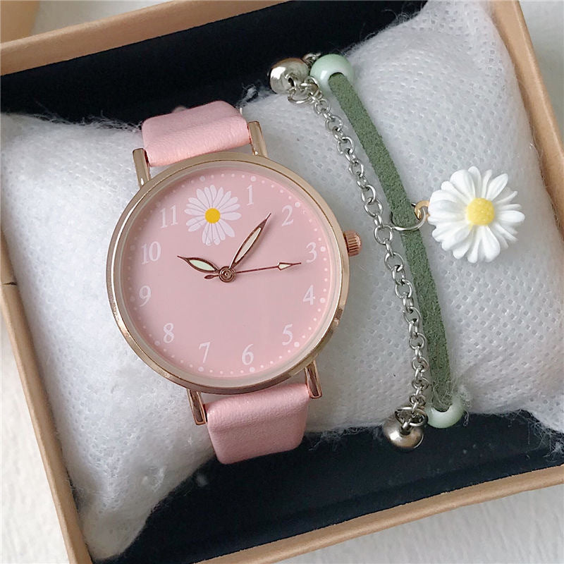 match Fashion Trendy Girls' Cute Quartz Watch Set