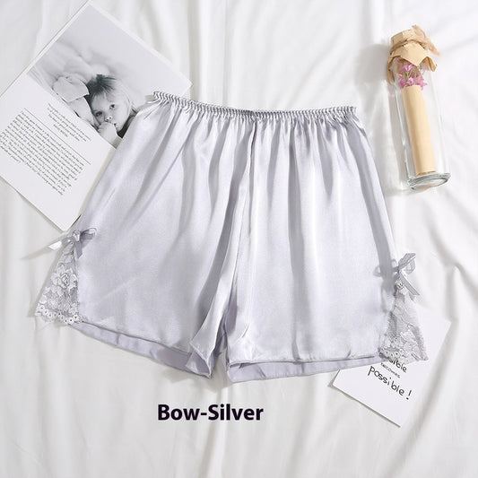 Bow Silk Anti-exposure Bottoming Afslappede Bukser
