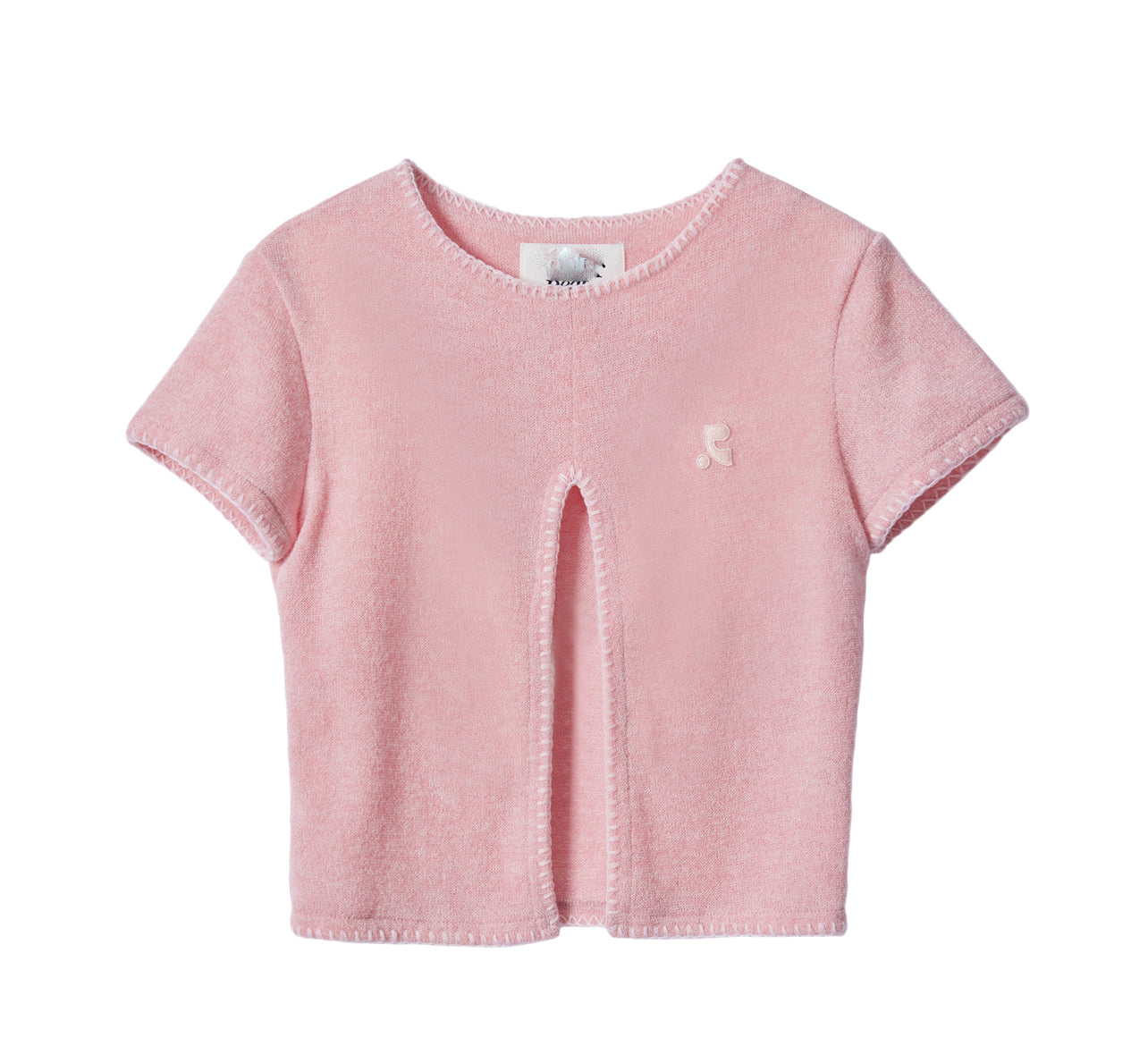 Irregular Short-sleeved Top With A Niche Design