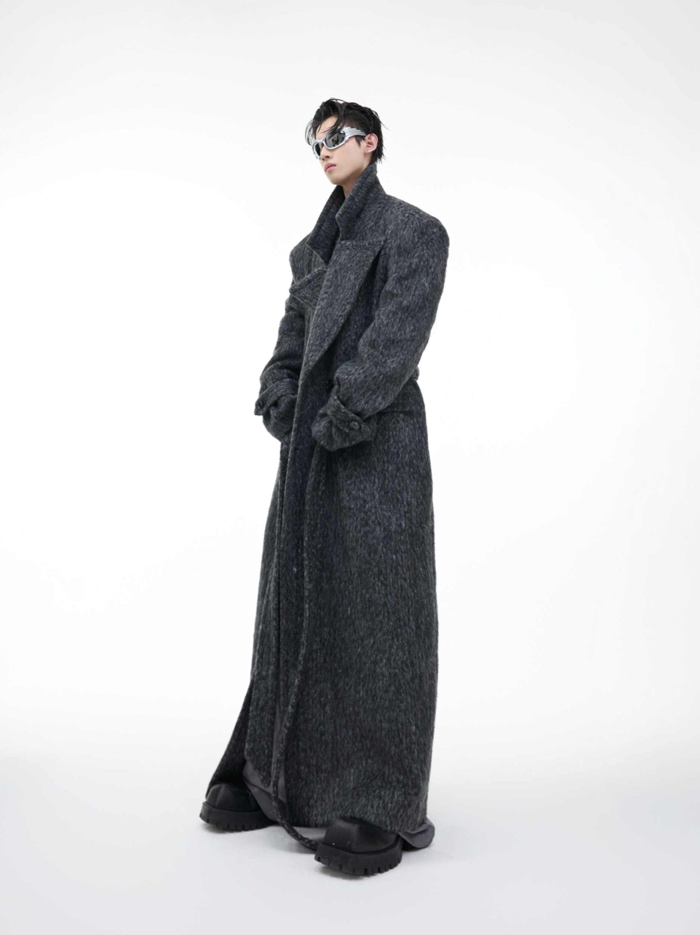 Loose Tied Waist-tight Long Trench Coat
