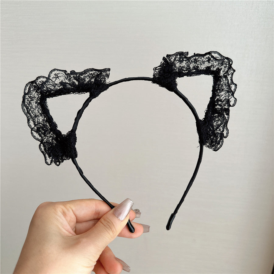 Ladies' Temperament Lace High-end Cat Ear Hair Accessory