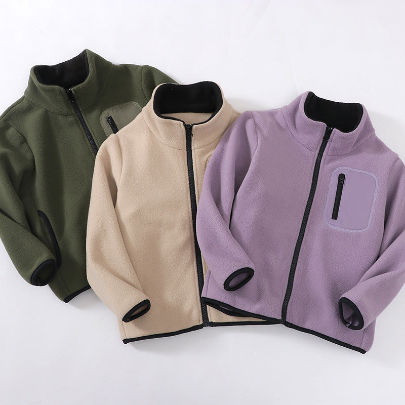 Children's Fleece Parent-Child Matching Warm Coats