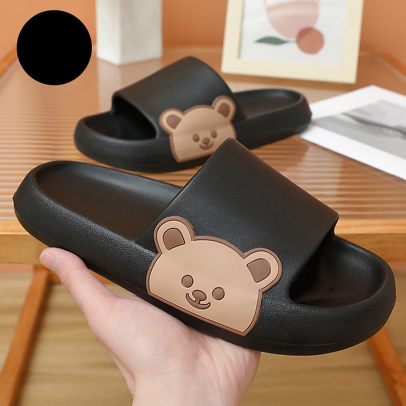 Thick-soled Bathroom Indoor Couple Home Slippers