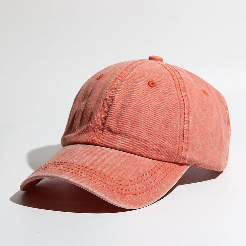 Washed Cotton Curved Brim Outdoor Sports Ladies Summer Sun Hat