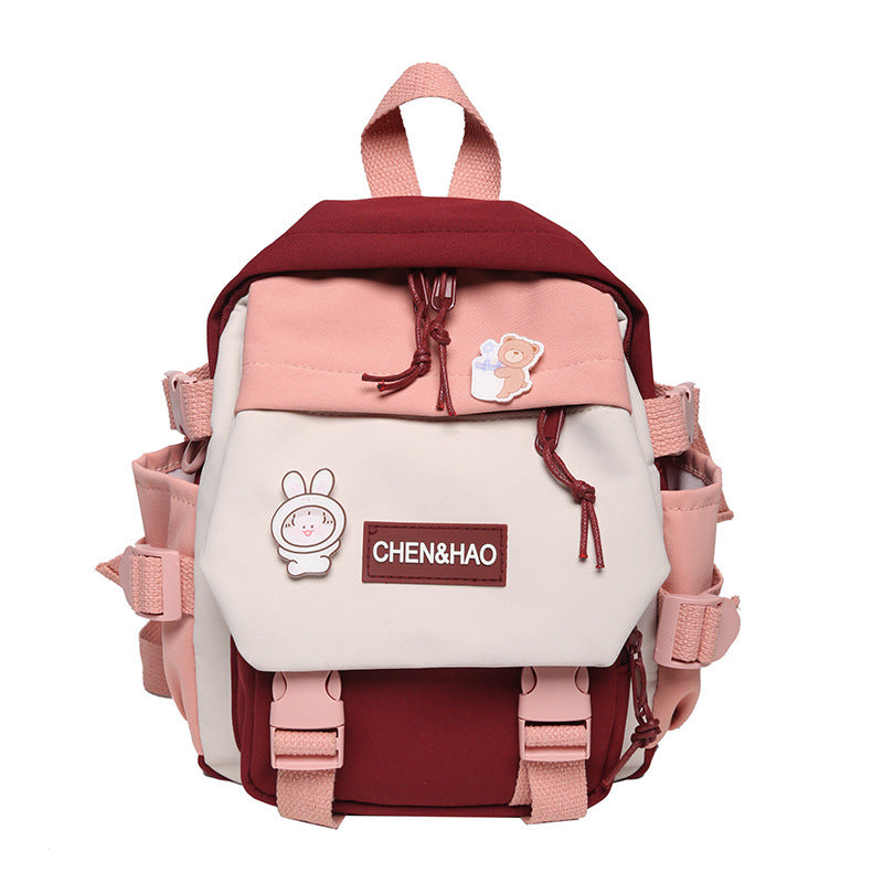 Backpack Korean Style Student Multi-pocket Fashion Backpack Junior High School Student College Schoolbag