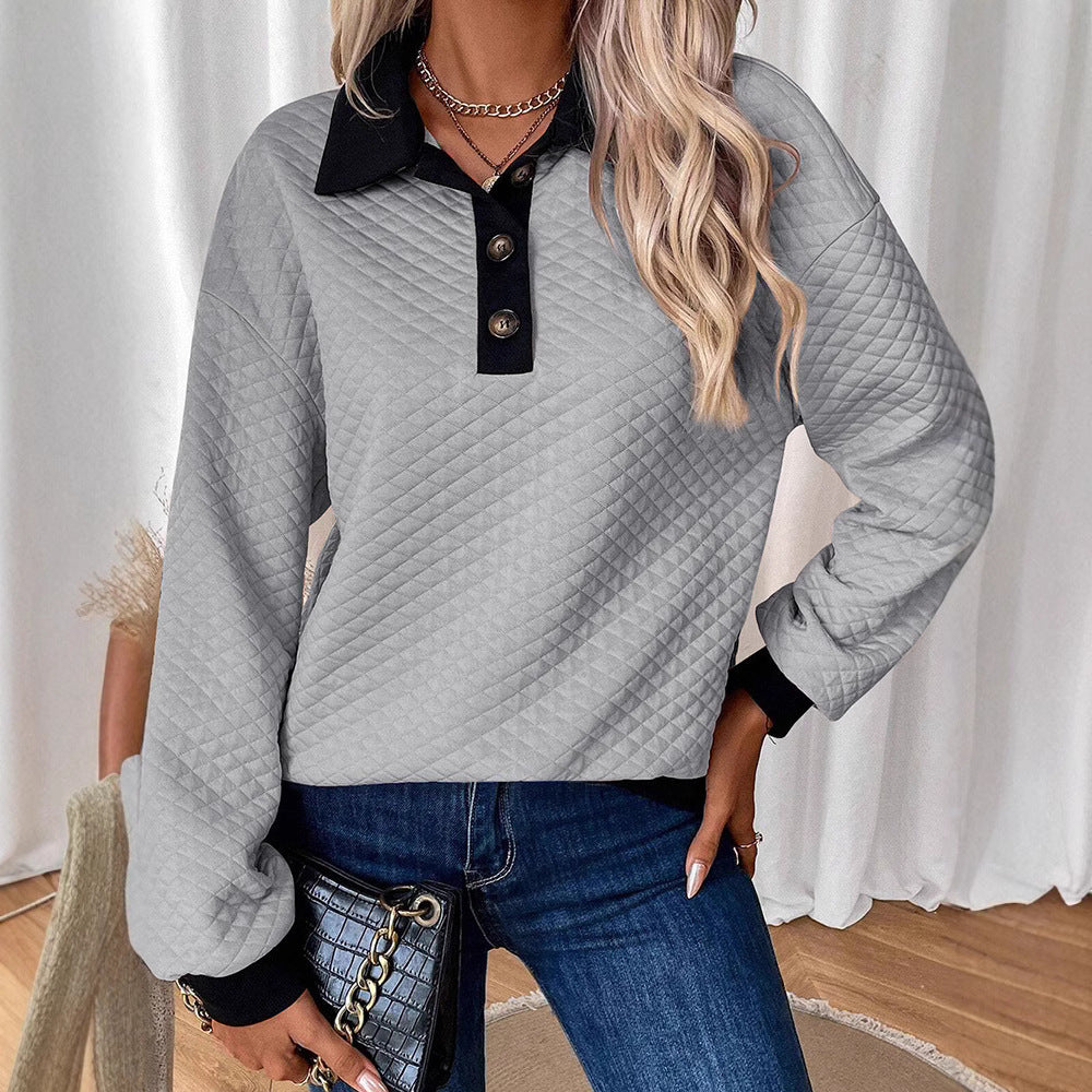 Winter Casual Pullover Top Long Sleeve