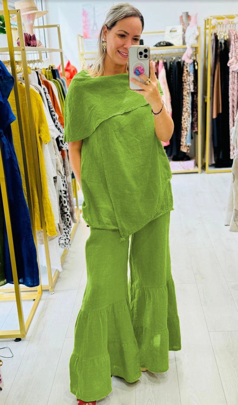 Women's Fashion Casual Loose Sleeveless Suit