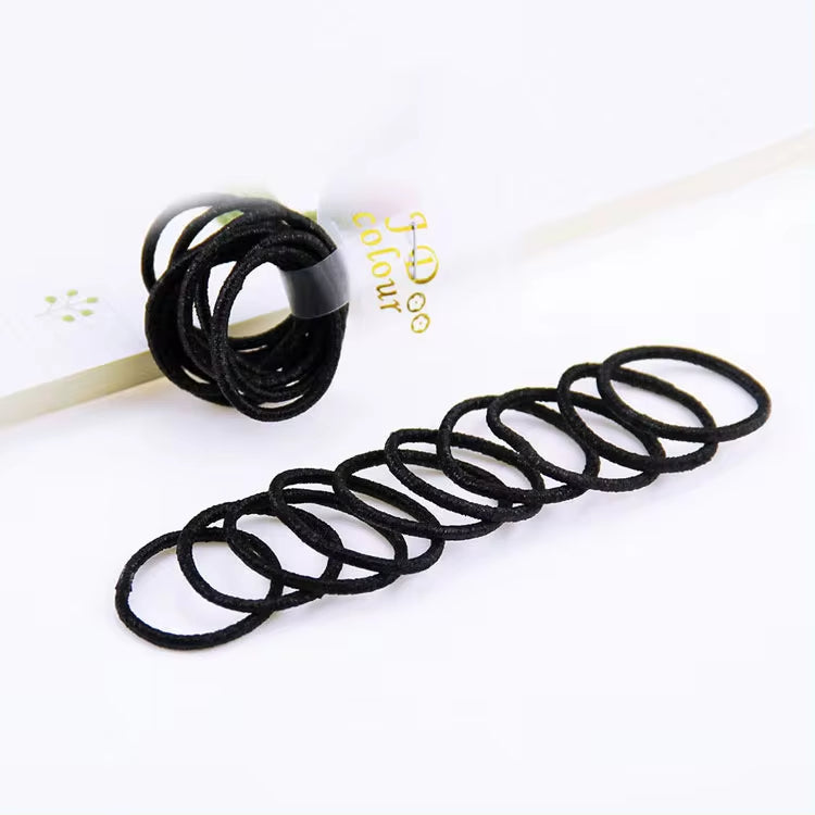 10-pack High Elastic Shiny Children's Thumb Rubber Band Gold Leaf Hair Band Accessories