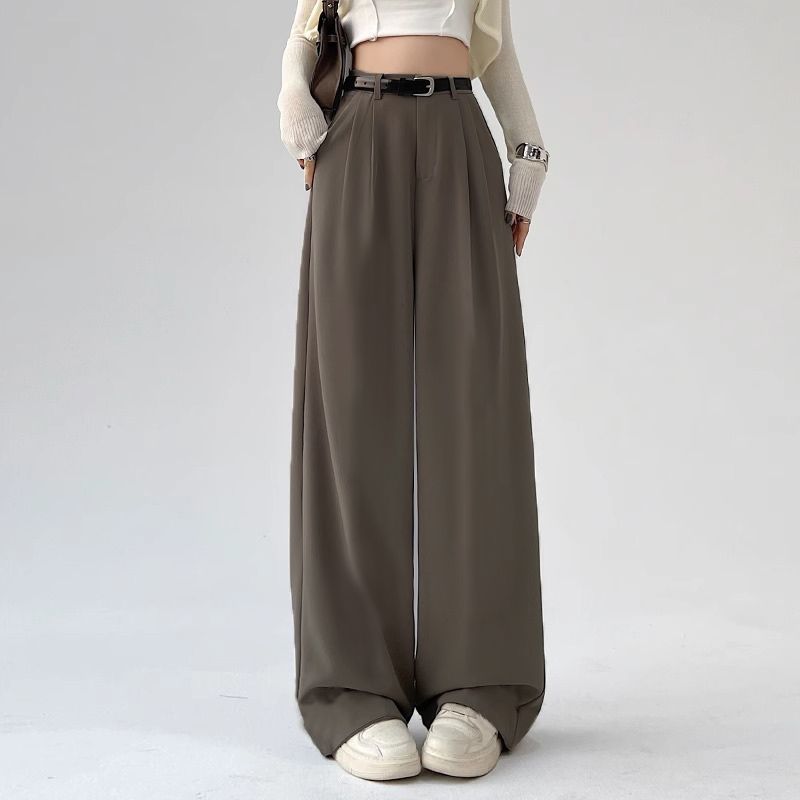 Suit Pants Women's Casual High Waist Loose Wide Legs Trousers