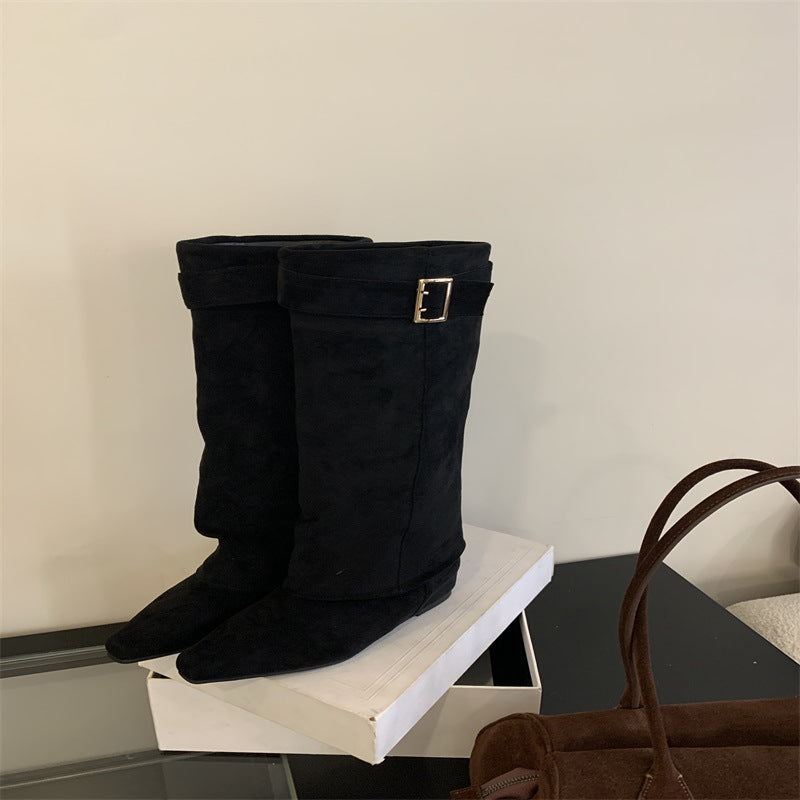 New Chunky Heel Short Autumn And Winter Boots Children