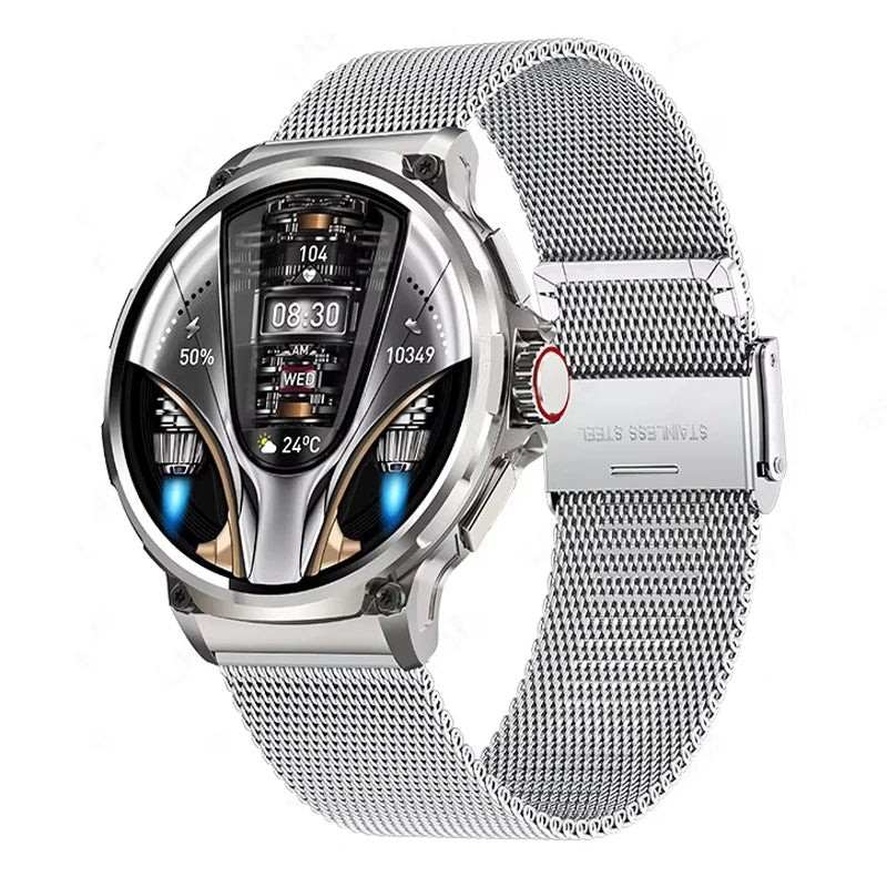 1.85 Inch HD Display Smart Watch for Men Make Answer Call 710Mah Battery Heart Rate Blood Pressure Business Style Smartwatch