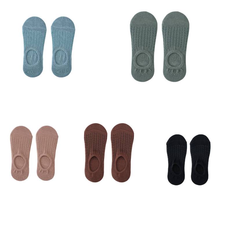 Women's Solid Color Mesh Invisible Socks