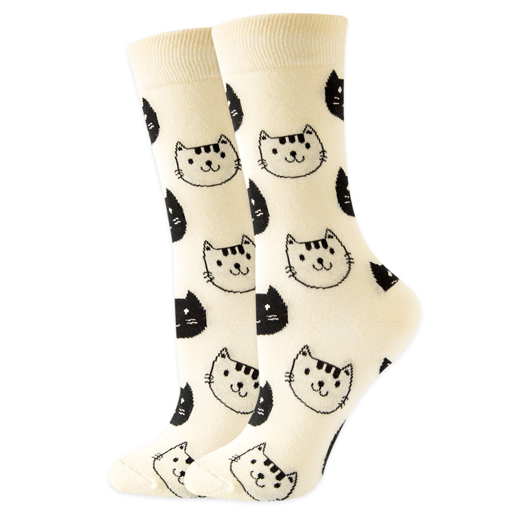 Creative Couple Cotton Mid-high Socks