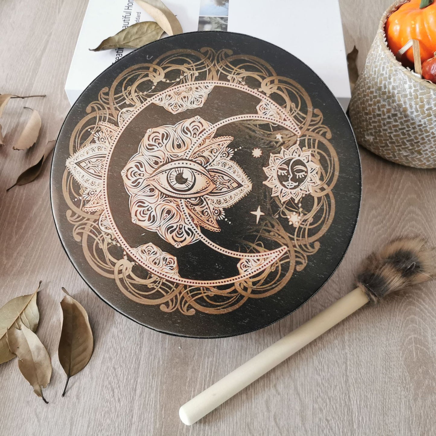 Tree Of Life Flower Ring Drum Surface Open You Drum