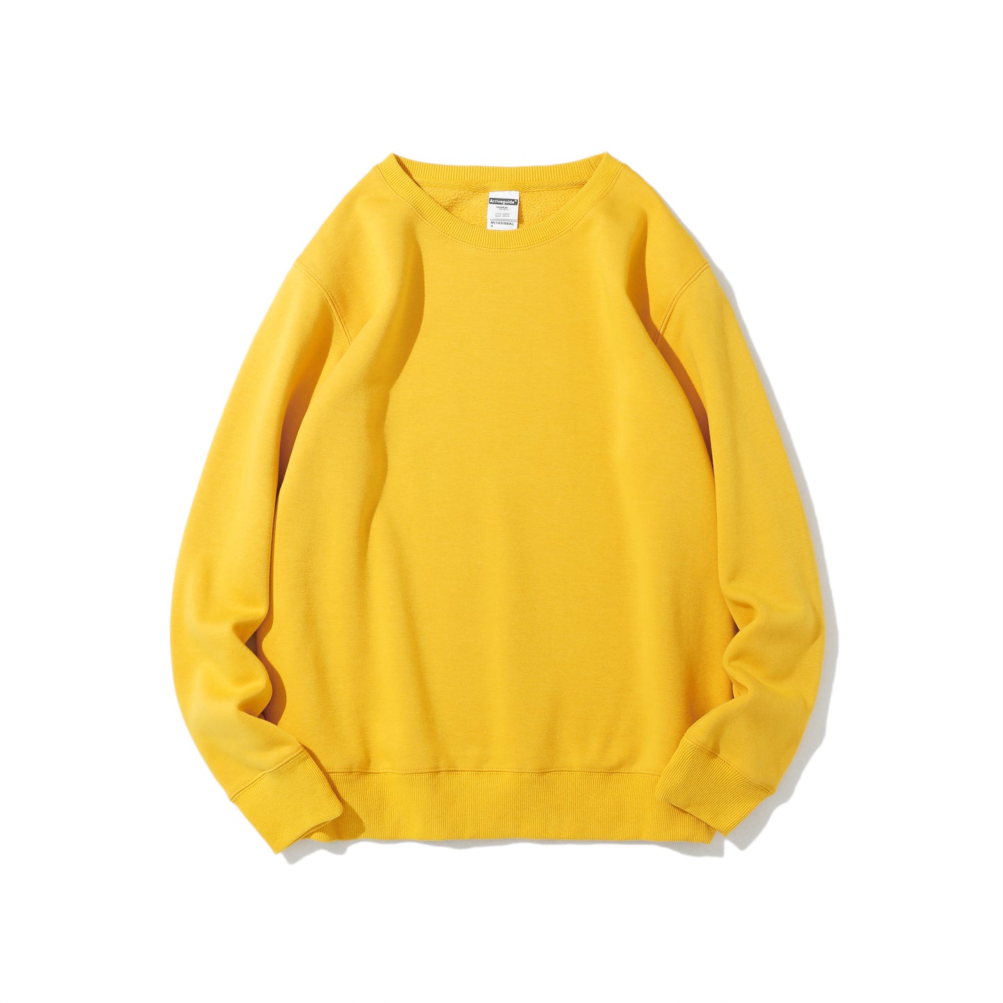 Polar Fleece Rund Hals Sweater Fleeceforet Let Board Candy Color Langærmet Tykket Frakke