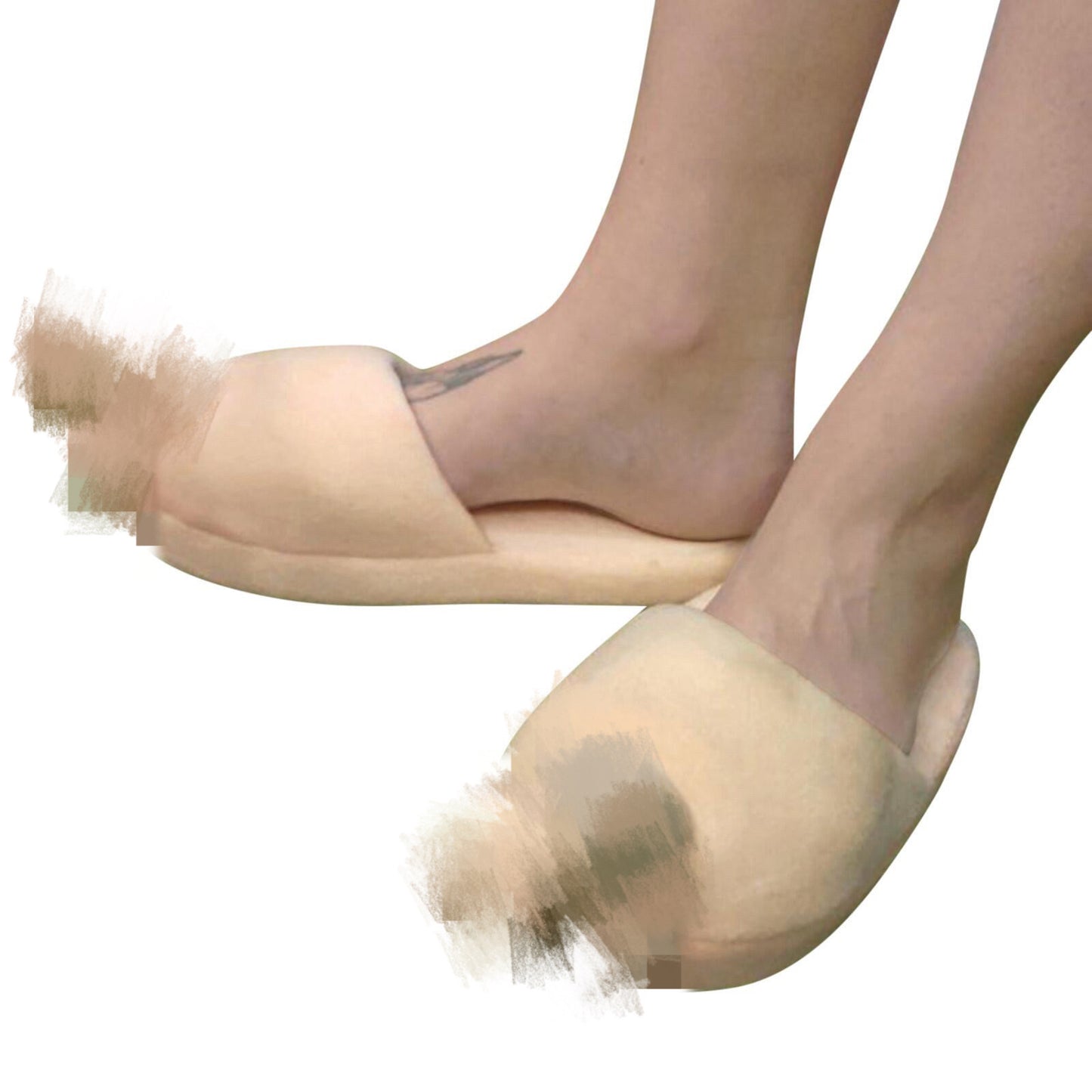 Creative Funny Style Cotton Slippers Plush Flat Bottom
