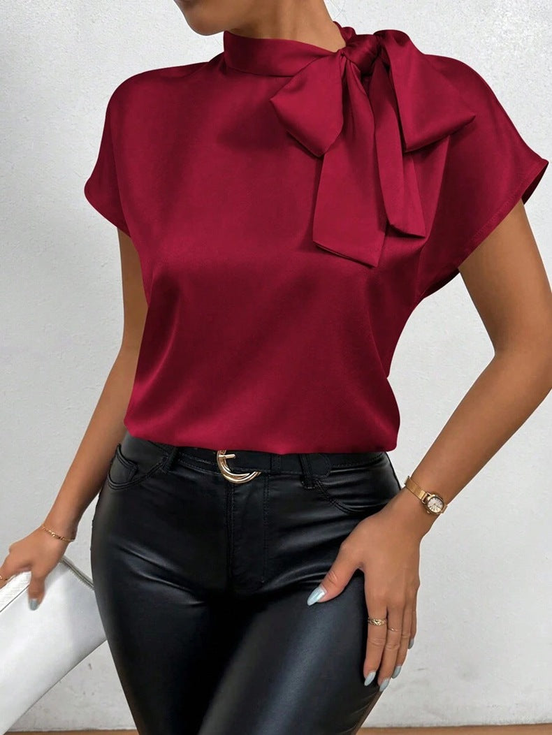 European And American Popular Satin Shirt For Women